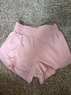 lululemon athletica High-Rise Dusty Pink Athletic Shorts